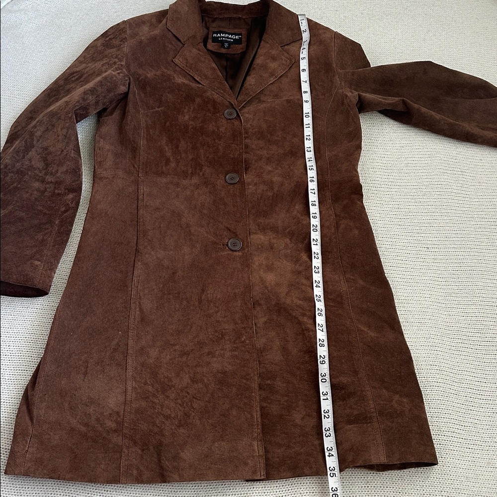 Rampage Brown Trench Coat - Picture 4 of 9